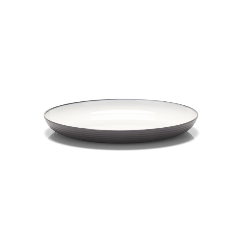 Assiette plate rond blanc mélamine Ø 26 cm Wave Platex ECOTEL SENS